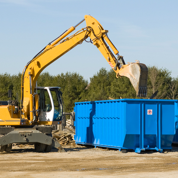 can i choose the location where the residential dumpster will be placed in Pompton Plains NJ